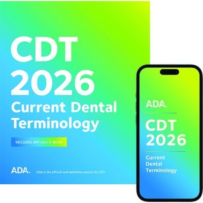 CDT 2026 Dental Procedure Code Spiralbound Book, 1/Pkg
