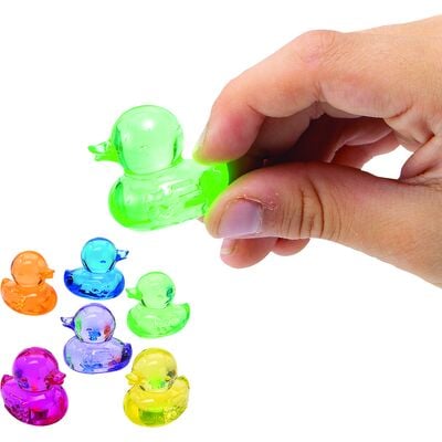 Transparent Duck Assortment, Colorful, 144/Pkg