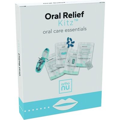 Oral Relief Kitz — Chillin' Strips, OrthoChewz, Mouth-aid & Comfort Tape, 4-Pouch Kit