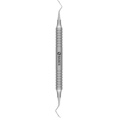 TBS BASICS Universal Curette 1/2 Barnhart, #9 Hollow Handle, Double-Ended, Stainless Steel