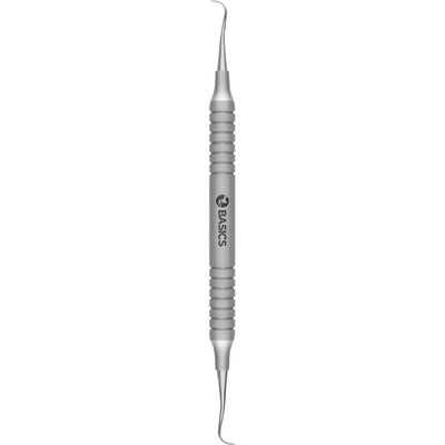 TBS BASICS Universal Curette 7/8 Younger-Good, #9 Hollow Handle, Double-Ended, Stainless Steel
