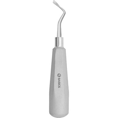TBS BASICS Root Elevator #4, Twist, Right, Single End, Diamond-Dusted Handle