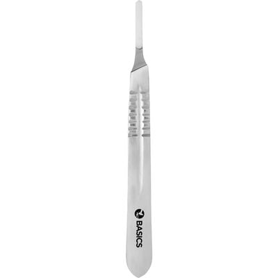 TBS BASICS Scalpel Handle #4, Bard-Parker, Stainless Steel, 1/Pkg
