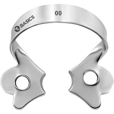 TBS BASICS Rubber Dam Clamp, Small, #00, for Lower Anteriors, 1/Pkg