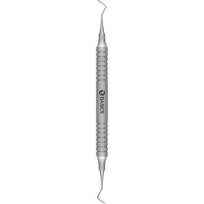 TBS BASICS Posterior Sickle Scaler 204S, #9 Hollow Handle, Double End, Stainless Steel