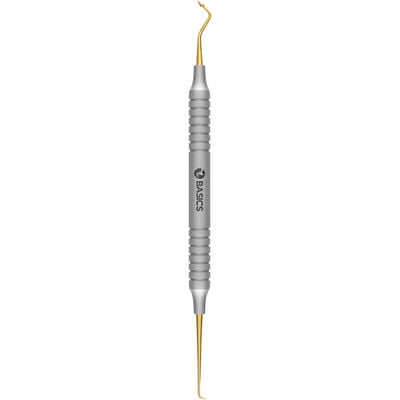 TBS BASICS Composite Contouring Instrument, Carver and Mini Carver, #9 Hollow Handle, Double End, Stainless Steel, 1/Pkg