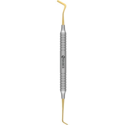 TBS BASICS Flexi-Thin Composite Contouring Instrument, Paddle & Plugger, #9 Hollow Handle, Double End