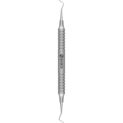 TBS BASICS Universal Curette 5/6 Barnhart, #9 Hollow Handle, Double End, Stainless Steel