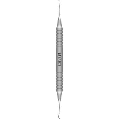 TBS BASICS Posterior Sickle Scaler, 204SD, Contra Angle, #9 Hollow Handle, Double End