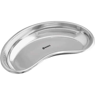 TBS BASICS Dental Surgical Tray – Kidney Shape, 8"