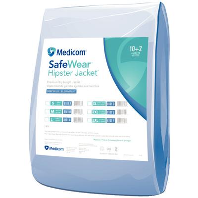 SafeWear™ Form-Fit Isolation Gowns, Regular, Bright Blue, 12/Pkg