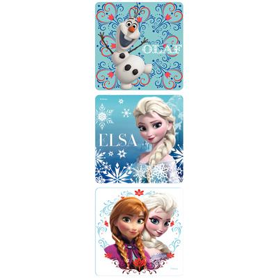 Movie Licensed Stickers, 2-1/2" W x 2-1/2" H, 6 Designs/Roll, 100/Roll - Frozen