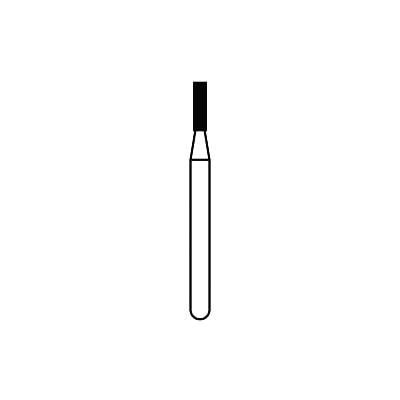 Solo Diamond™ Single-Use Diamond Burs – FG, Coarse, Green, Cylinder Flat End, #835, 1.0 mm Head Diameter, 4.0 mm Head Length, 25/Pkg