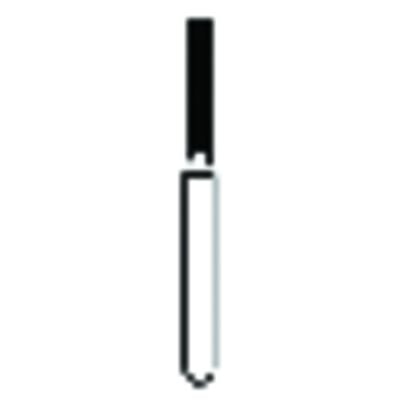 Solo Diamond™ Single-Use Diamond Burs – FG, Coarse, Green, Cylinder Flat End, 25/Pkg - # 837, 1.2 mm Head Diameter, 7.0 mm Head Length