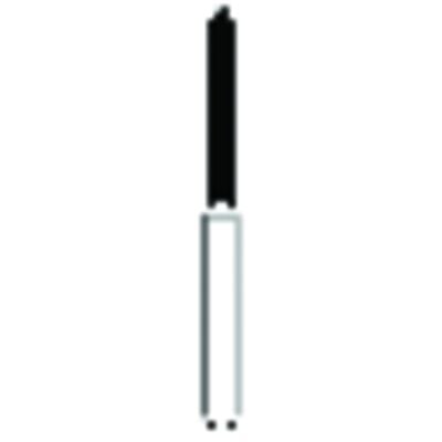 Solo Diamond™ Single-Use Diamond Burs – FG, Coarse, Green, Cylinder Bevel End, #886, 1.2 mm Head Diameter, 10.0 mm Head Length, 25/Pkg