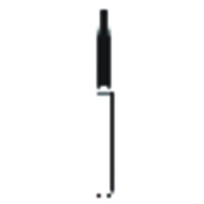 Solo Diamond™ Single-Use Diamond Burs – FG, Coarse, Green, Flame Point End, 25/Pkg - # 862, 1.0 mm Head Diameter, 8.0 mm Head Length