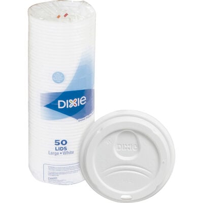 Dixie Perfectouch Domed Lids for 12-16 oz Cups, 50 per Pack, DXE9542500DX