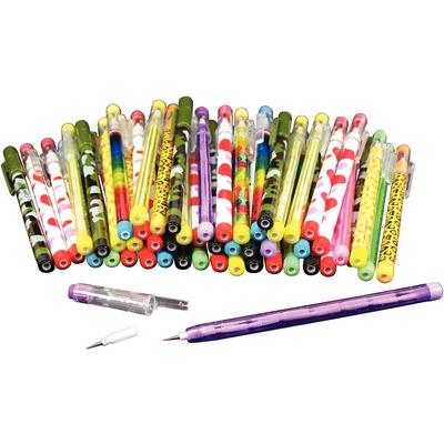 Stacking Point Pencil Assortment, Assorted Colors, 50/Pkg