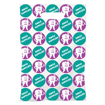 Dental Scatter Bags, Smile Supplies, Two Color, 7-1/2" W x 10" H, 100/Pkg