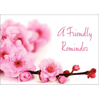 Spring Personalized Postcards, Cherry Blossoms, 6" W x 4-1/4" H, 100/Pkg