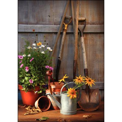 Summer 4-Up Laser Postcards, Gardening Theme, 4-1/4" W x 5-1/2" H, 100/Pkg