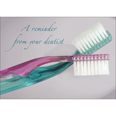 Assortment Pack Personalized Postcards, 4-1/4" W x 6" H, 1,000/Pkg - Toothbrush Assortment