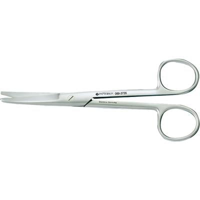 Patterson® Mayo Surgical Scissors, 5-1/2", Curved, Smooth, Blunt Tip, Stainless Steel