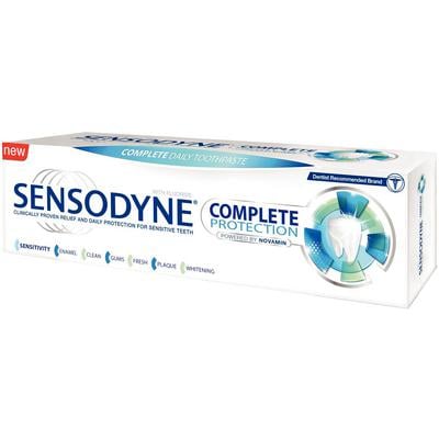 Sensodyne Complete Protection Toothpaste, Original, 3.4 oz Tube, 1/Pkg