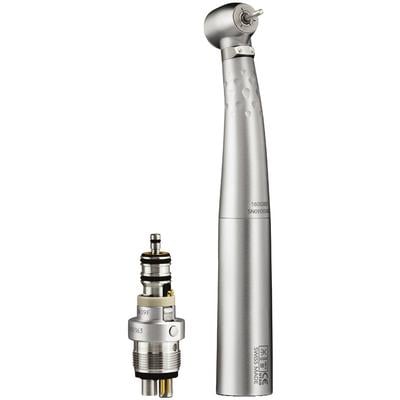 Bien Air Bora L High-Speed Air Handpiece, Contra Angle, Push-Button Autochuck, Triple Spray, with 4-Way Unifix Coupling, Halogen Light