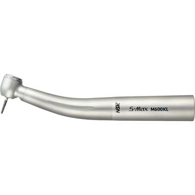 NSK S-Max M600KL High-Speed Air Handpiece, Contra Angle, Push-Button Autochuck, Quadruple Spray, Standard Head, Optic, Gray