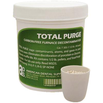 Total Purge® Carbon-Free Furnace Decontaminator Kit, 1/2 lb Tub with 5g Crucible