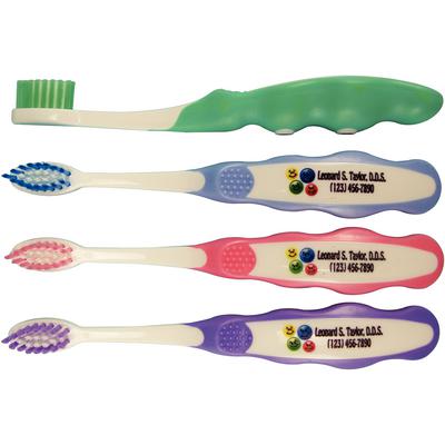 Personalized Full-Color Toothbrushes, Pedo 23 Tuft, 5-3/4", Assorted Colors, 144/Pkg