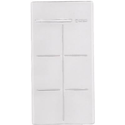 Casterm Plastics X-ray Film Mount #106H, Clear, 6 Windows (Size 2), 1/Pkg