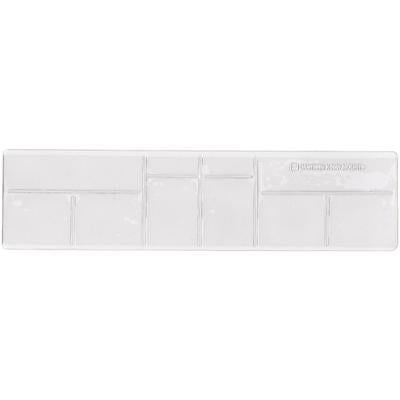 Casterm Plastics X-ray Mount #106HV, Clear, 12 Windows, 1-1/4" x 1-5/8", 1/Pkg