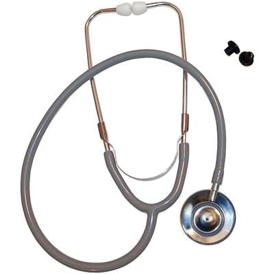 BV Medical Professional Dual Head Stethoscope, Gray, 32" Overall Length, 1/Pkg