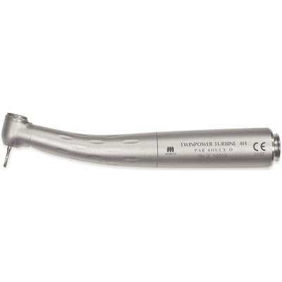 TwinPower Turbine UltraE High Speed Air Handpiece, Mini Head, Contra Angle, Autochuck Push Button, LED Light, Triple Spray, 4H PAR-4HUEX-O