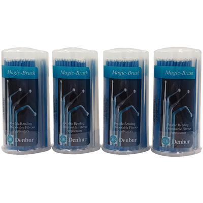 Magic-Brush™ Double Bending Micro Applicators Easy-Shake 600 Series - Large, Process Blue, 600/Pkg