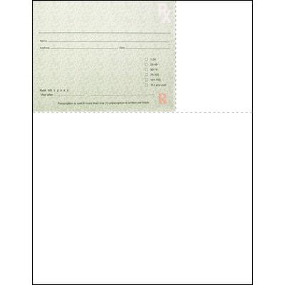 Kentucky Laser Prescription Blanks, Nonpersonalized, 8-1/2" W x 11" H (Overall), 5-1/2" W x 4-1/4" H (Detached), 100/Pkg