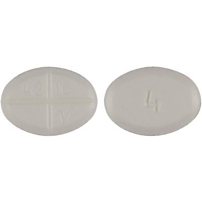 Methylprednisolone Tablets USP, 4 mg, White Oval, 100 Count Bottle (NDC 00603-4593-21)