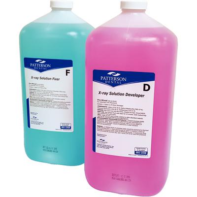 Patterson® X-ray Developer and Fixer Solution, Ready-To-Use, 1 Gallon Bottles, 4-Pack (2 Developer + 2 Fixer)