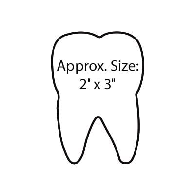 Design-Your-Own Magnets - Tooth Shape, 30 mil, 250/Pkg