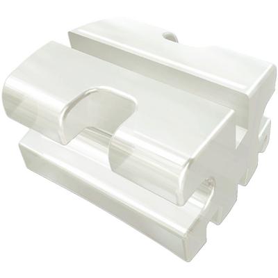 Patterson® A Roth Ceramic Twin Brackets, .022 Slot, Upper Right Central (UR1), Without Hooks, 3/Pkg