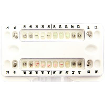 Patterson® A Roth Ceramic Twin Brackets 1 Patient Kit, .022 Slot, 3x3 Upper/Lower with Hooks, 4-6 Metal