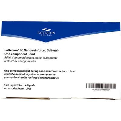 Patterson® LC Nano-Reinforced Self-Etch One-Component Bond, 5 ml Bottle with 100 Brushes and 2 Mixing Palettes