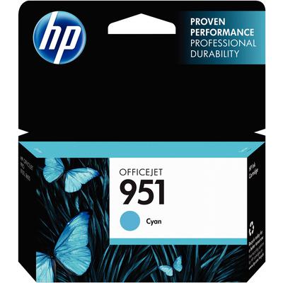 HP 951 Cyan Original Ink Cartridge (CN050AN), 700 Page Yield, for Officejet Pro 8100/8600 Series