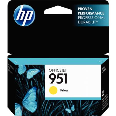 HP 951 Yellow Ink Cartridge (CN052AN), 700 Page Yield, for Officejet Pro 8100/8600 Series