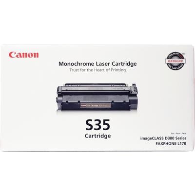 Canon S35 Black Toner Cartridge, 3,500 Page Yield, for FAX L170 / imageCLASS D320 / D340, CNM S35