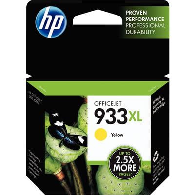 HP 933XL High Yield Yellow Ink Cartridge (CN056AN), 825 Page Yield, for Officejet 6100/6600/6700