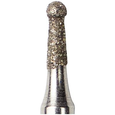 Patterson® Diamond Instrument FG, Pear Shape, Medium Grit, Blue Ring, #802-010, 1.0 mm Diameter