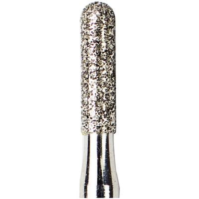 Patterson® Diamond Instrument FG, Cylinder Flat End, Medium Grit, Blue Ring, 1.4 mm Diameter, #838-014